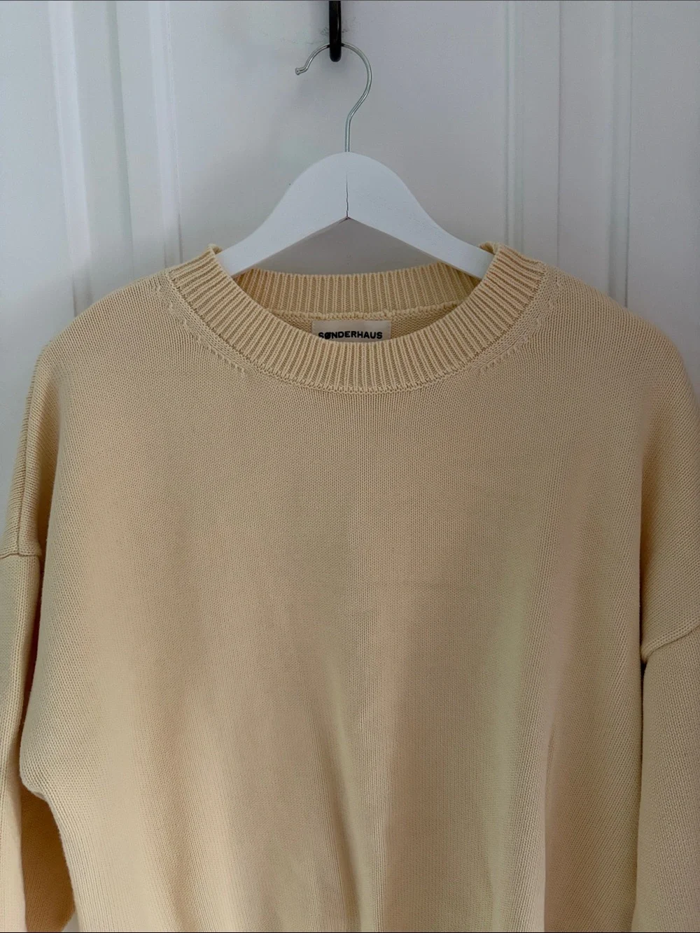 Sonderhaus • Cotton Gwendolyn Sweater in Butter (Size M)